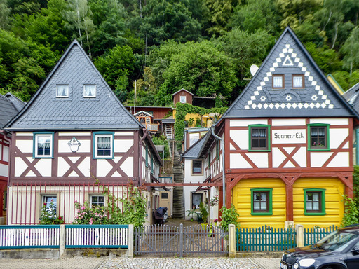 Domy przysłupowe w Bad Schandau